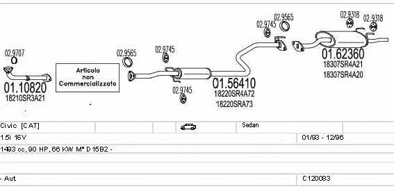  C120083002703 Abgasanlage C120083002703: Kaufen Sie zu einem guten Preis in Polen bei 2407.PL!