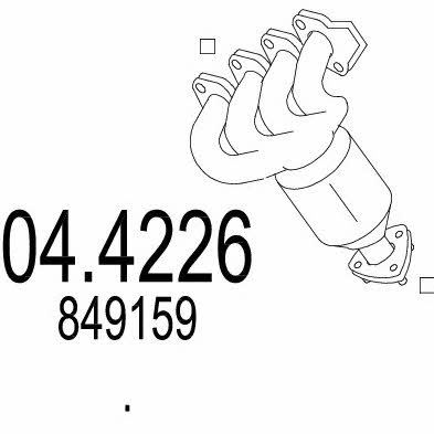 Mts 04.4226 Catalytic Converter 044226: Buy near me in Poland at 2407.PL - Good price!