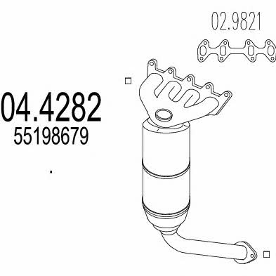 Mts 04.4282 Catalytic Converter 044282: Buy near me in Poland at 2407.PL - Good price!