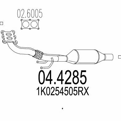 Mts 04.4285 Catalytic Converter 044285: Buy near me in Poland at 2407.PL - Good price!