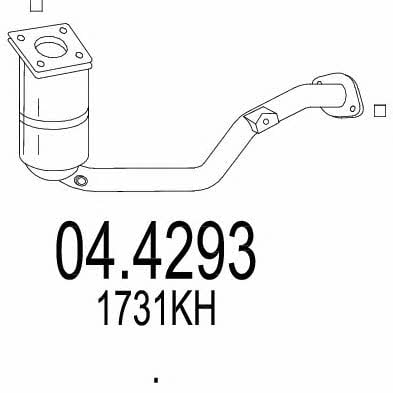 Mts 04.4293 Catalytic Converter 044293: Buy near me in Poland at 2407.PL - Good price!