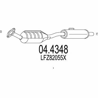 Mts 04.4348 Catalytic Converter 044348: Buy near me in Poland at 2407.PL - Good price!