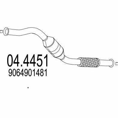 Mts 04.4451 Catalytic Converter 044451: Buy near me in Poland at 2407.PL - Good price!