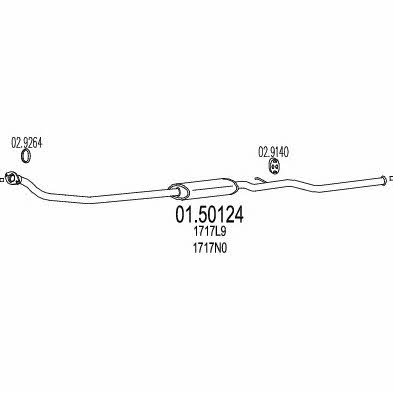 MTS 01.50124 Zwischenschalldampfer 0150124: Kaufen Sie zu einem guten Preis in Polen bei 2407.PL!