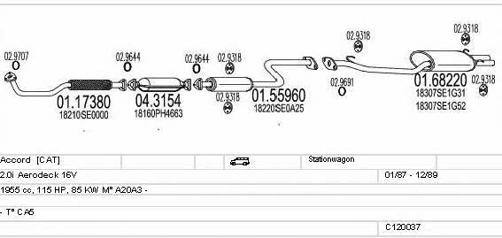  C120037000160 Abgasanlage C120037000160: Kaufen Sie zu einem guten Preis in Polen bei 2407.PL!