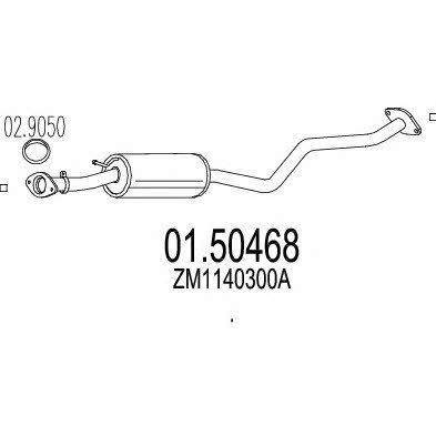 Mts 01.50468 Central silencer 0150468: Buy near me in Poland at 2407.PL - Good price!