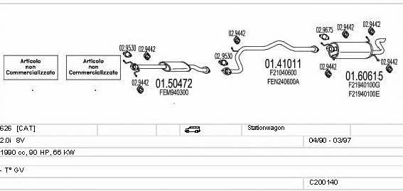 MTS C200140000217 Abgasanlage C200140000217: Kaufen Sie zu einem guten Preis in Polen bei 2407.PL!