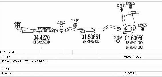 Mts C200211011413 Układ wydechowy C200211011413: Atrakcyjna cena w Polsce na 2407.PL - Zamów teraz!