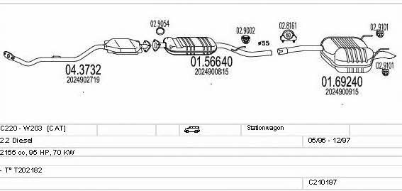  C210197004306 Abgasanlage C210197004306: Kaufen Sie zu einem guten Preis in Polen bei 2407.PL!