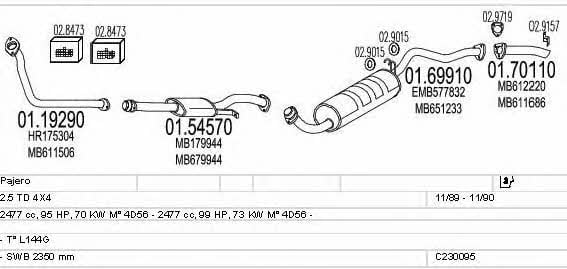  C230095004746 Exhaust system C230095004746: Buy near me in Poland at 2407.PL - Good price!