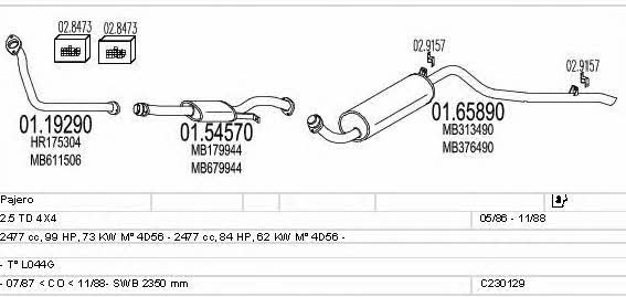  C230129004743 Exhaust system C230129004743: Buy near me in Poland at 2407.PL - Good price!