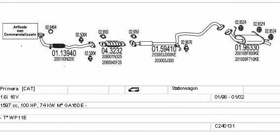 MTS C240131004609 Abgasanlage C240131004609: Bestellen Sie in Polen zu einem guten Preis bei 2407.PL!