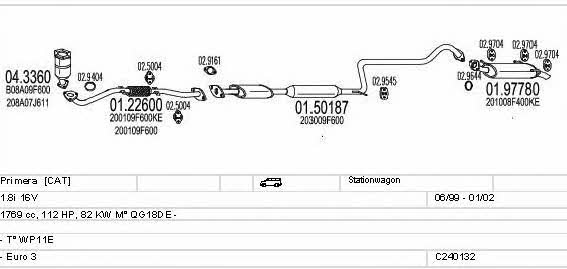  C240132004610 Система выпуска отработаных газов C240132004610: Отличная цена - Купить в Польше на 2407.PL!