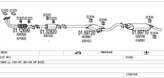 MTS C300105007930 Abgasanlage C300105007930: Kaufen Sie zu einem guten Preis in Polen bei 2407.PL!