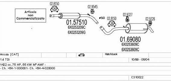  C310022006892 Układ wydechowy C310022006892: Dobra cena w Polsce na 2407.PL - Kup Teraz!