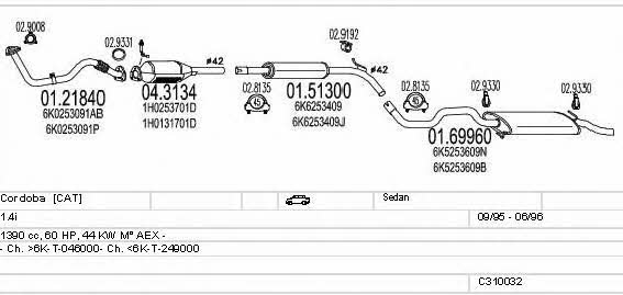  C310032006906 Abgasanlage C310032006906: Kaufen Sie zu einem guten Preis in Polen bei 2407.PL!