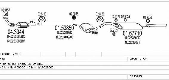 MTS C310255006495 Abgasanlage C310255006495: Bestellen Sie in Polen zu einem guten Preis bei 2407.PL!