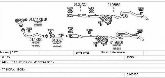  C100435013154 Abgasanlage C100435013154: Kaufen Sie zu einem guten Preis in Polen bei 2407.PL!