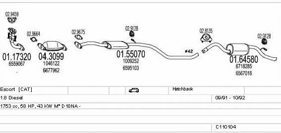  C110104003811 Abgasanlage C110104003811: Kaufen Sie zu einem guten Preis in Polen bei 2407.PL!