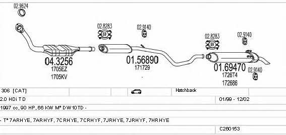  C260153006052 Układ wydechowy C260153006052: Dobra cena w Polsce na 2407.PL - Kup Teraz!