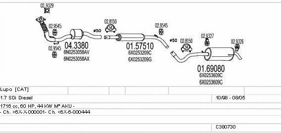  C380730006574 Система выпуска отработаных газов C380730006574: Отличная цена - Купить в Польше на 2407.PL!