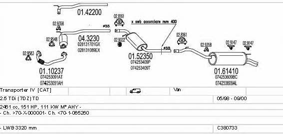  C380733004135 Abgasanlage C380733004135: Kaufen Sie zu einem guten Preis in Polen bei 2407.PL!