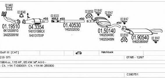  C380751006634 Система выпуска отработаных газов C380751006634: Отличная цена - Купить в Польше на 2407.PL!