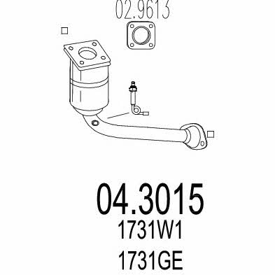 Mts 04.3015 Katalizator 043015: Dobra cena w Polsce na 2407.PL - Kup Teraz!