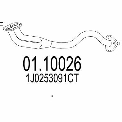 Mts 01.10026 Exhaust pipe 0110026: Buy near me in Poland at 2407.PL - Good price!