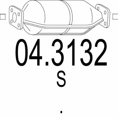Mts 04.3132 Catalytic Converter 043132: Buy near me in Poland at 2407.PL - Good price!