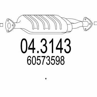 Mts 04.3143 Catalytic Converter 043143: Buy near me in Poland at 2407.PL - Good price!