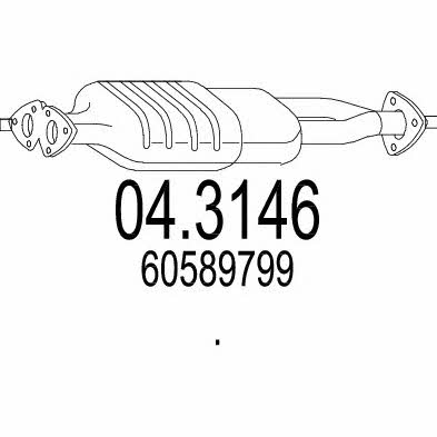 Mts 04.3146 Catalytic Converter 043146: Buy near me in Poland at 2407.PL - Good price!