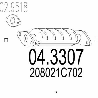 Mts 04.3307 Katalizator 043307: Dobra cena w Polsce na 2407.PL - Kup Teraz!