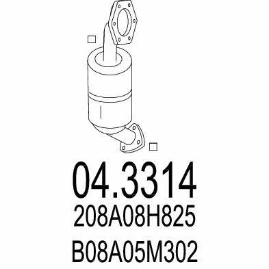 Mts 04.3314 Catalytic Converter 043314: Buy near me in Poland at 2407.PL - Good price!