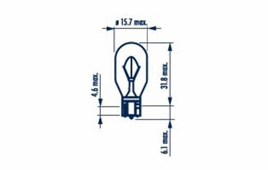 Narva Лампа накаливания W16W 12V 16W – цена 4 PLN