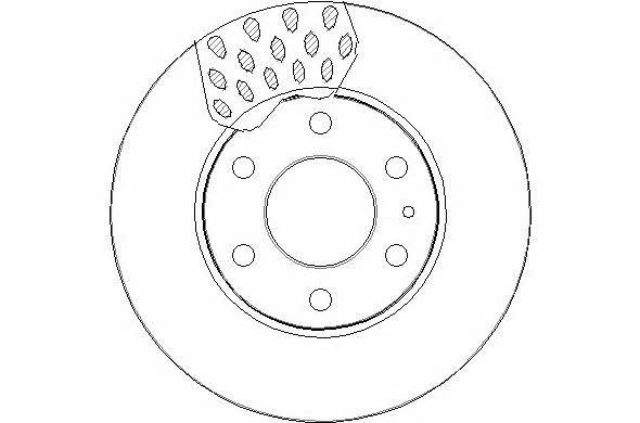 National NBD1536 Front brake disc ventilated NBD1536: Buy near me in Poland at 2407.PL - Good price!