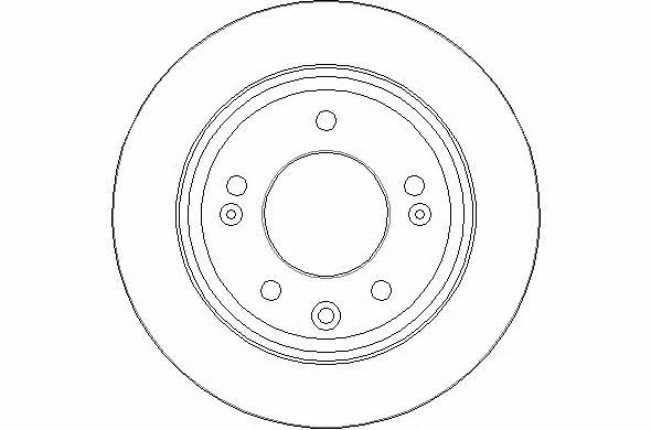 National NBD1541 Rear brake disc, non-ventilated NBD1541: Buy near me in Poland at 2407.PL - Good price!