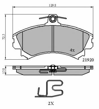 National NP2096 Brake Pad Set, disc brake NP2096: Buy near me in Poland at 2407.PL - Good price!