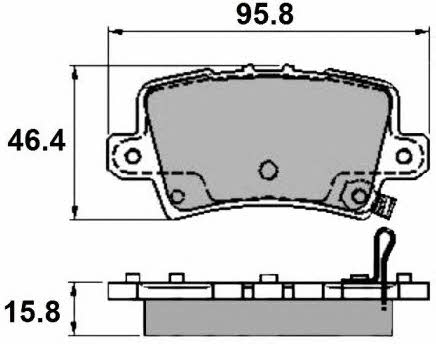 National NP2166 Brake Pad Set, disc brake NP2166: Buy near me in Poland at 2407.PL - Good price!