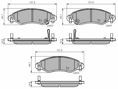 National NP2196 Brake Pad Set, disc brake NP2196: Buy near me in Poland at 2407.PL - Good price!