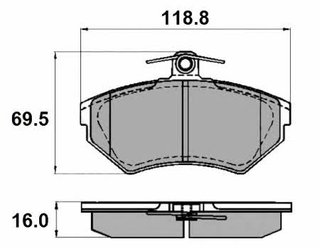 National NP2228 Scheibenbremsbeläge, Set NP2228: Kaufen Sie zu einem guten Preis in Polen bei 2407.PL!