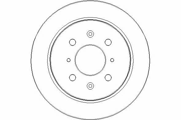 National NBD1616 Rear brake disc, non-ventilated NBD1616: Buy near me in Poland at 2407.PL - Good price!