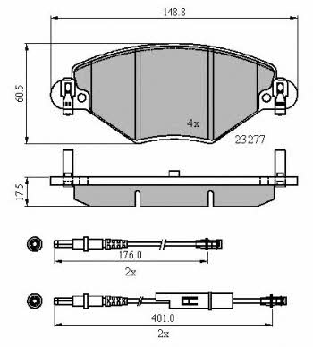 National NP2515 Brake Pad Set, disc brake NP2515: Buy near me in Poland at 2407.PL - Good price!