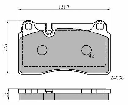 National NP2672 Brake Pad Set, disc brake NP2672: Buy near me in Poland at 2407.PL - Good price!