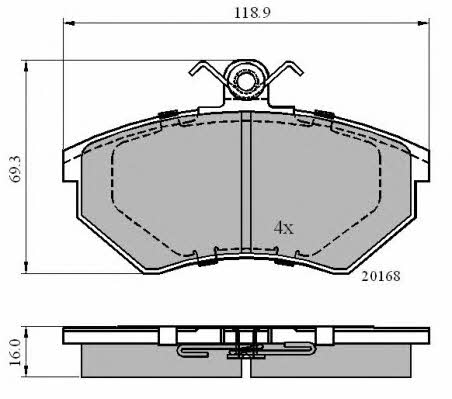 National NP2600 Brake Pad Set, disc brake NP2600: Buy near me in Poland at 2407.PL - Good price!