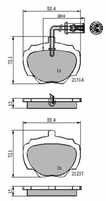 National NP2663 Brake Pad Set, disc brake NP2663: Buy near me in Poland at 2407.PL - Good price!