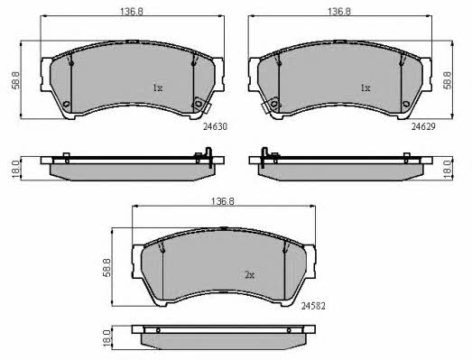 National NP2632 Brake Pad Set, disc brake NP2632: Buy near me in Poland at 2407.PL - Good price!