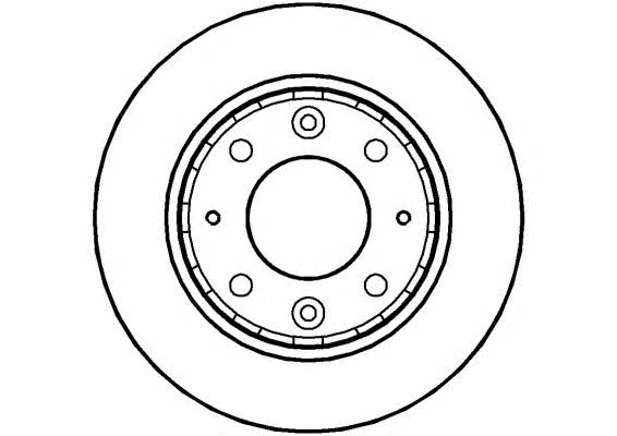 National NBD1021 Front brake disc ventilated NBD1021: Buy near me in Poland at 2407.PL - Good price!