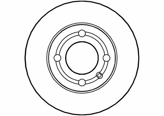 National NBD1027 Rear brake disc, non-ventilated NBD1027: Buy near me in Poland at 2407.PL - Good price!