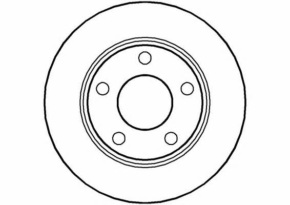 National NBD1105 Rear brake disc, non-ventilated NBD1105: Buy near me in Poland at 2407.PL - Good price!